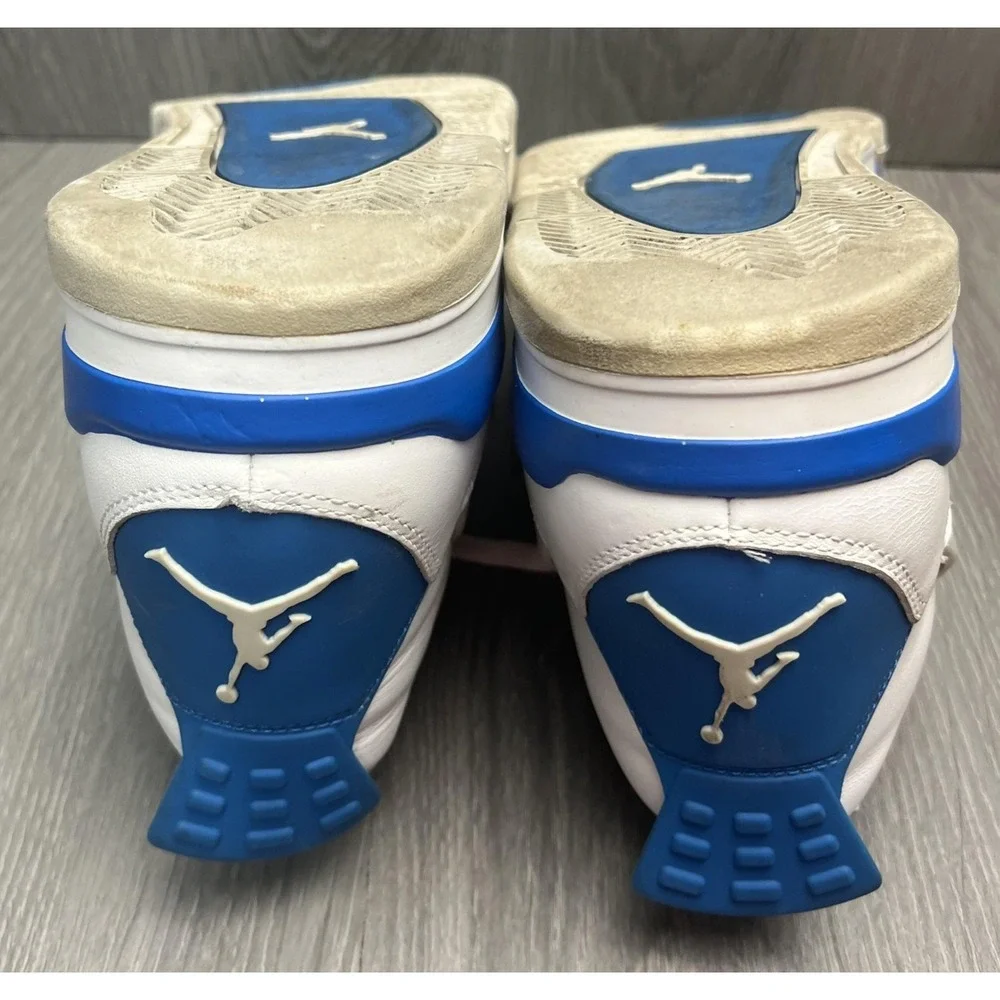 Nike Air Jordan 4 Retro Shoes Mens Size 12 Blue Military Sneakers 308497-105